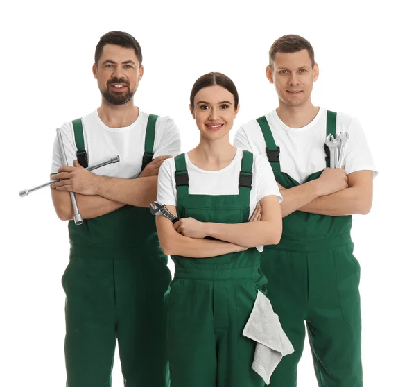 depositphotos 352791958 stock photo portrait professional auto mechanics white